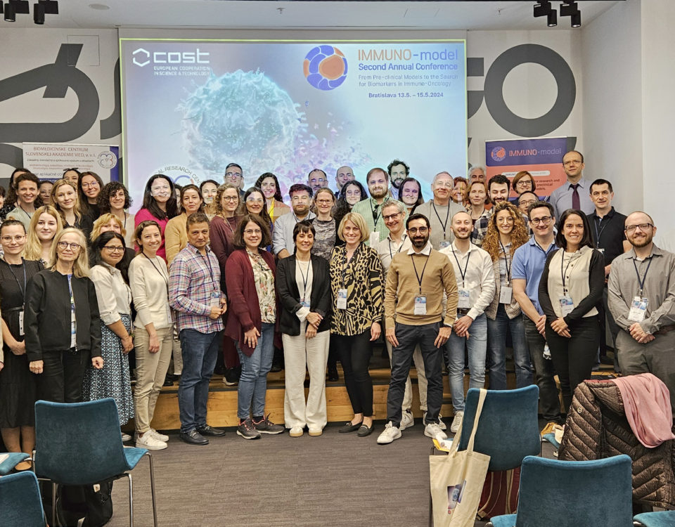 The scientists attending the IMMUNO-model Second Annual Conference in Bratislava, organized by the Biomedical Centre of the Slovak Academy of Sciences.