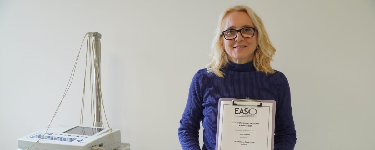 Doc. MUDr. Adela Penesová, PhD. s certifikátom EASO.