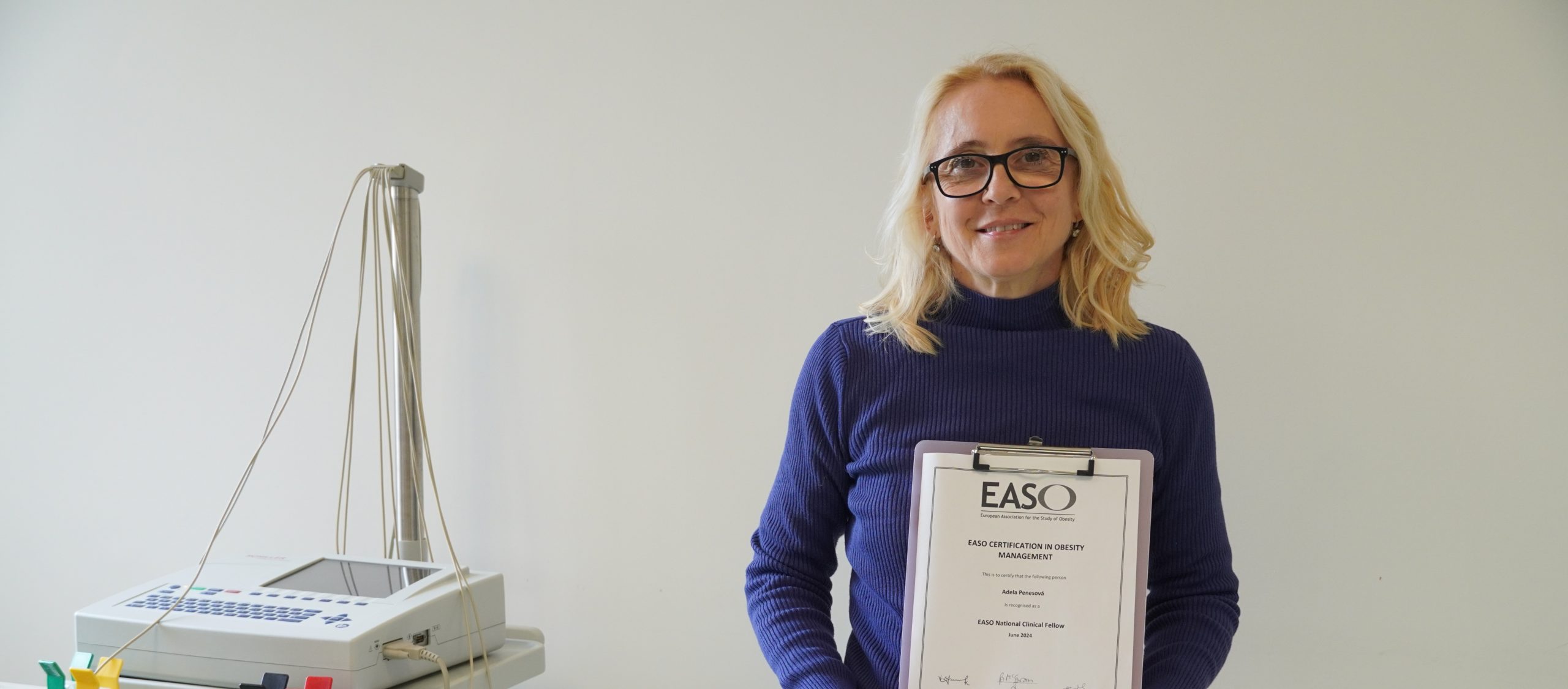 Doc. MUDr. Adela Penesová, PhD. s certifikátom EASO.